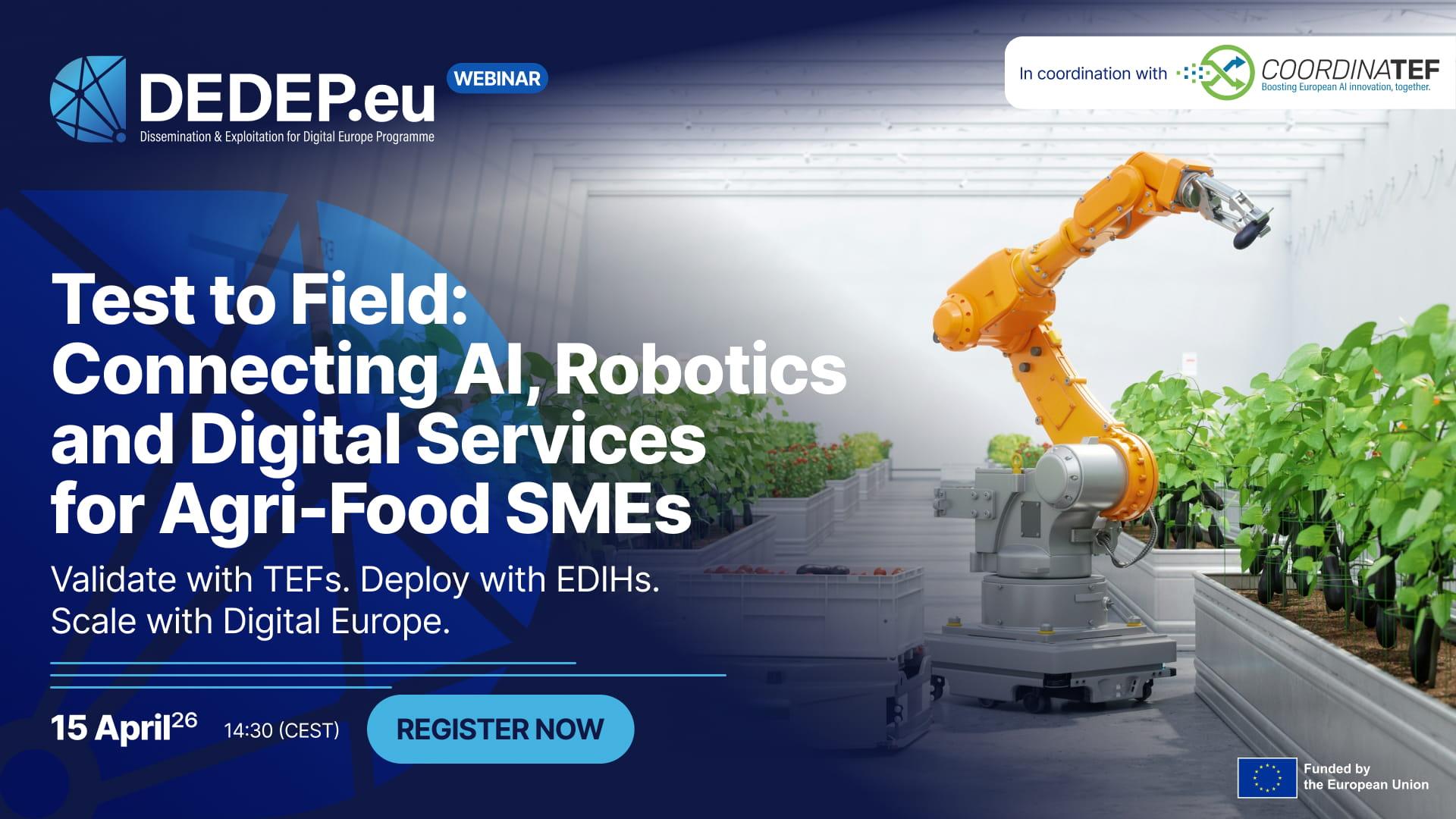 From Test to Field: Connecting AI, Robotics and Digital Services for Agri-Food SMEs
